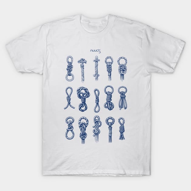 Nautical Sailor Sail Knot Collection T-Shirt by jjmpubli